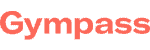 O logotipo do Gympass em um fundo marrom.