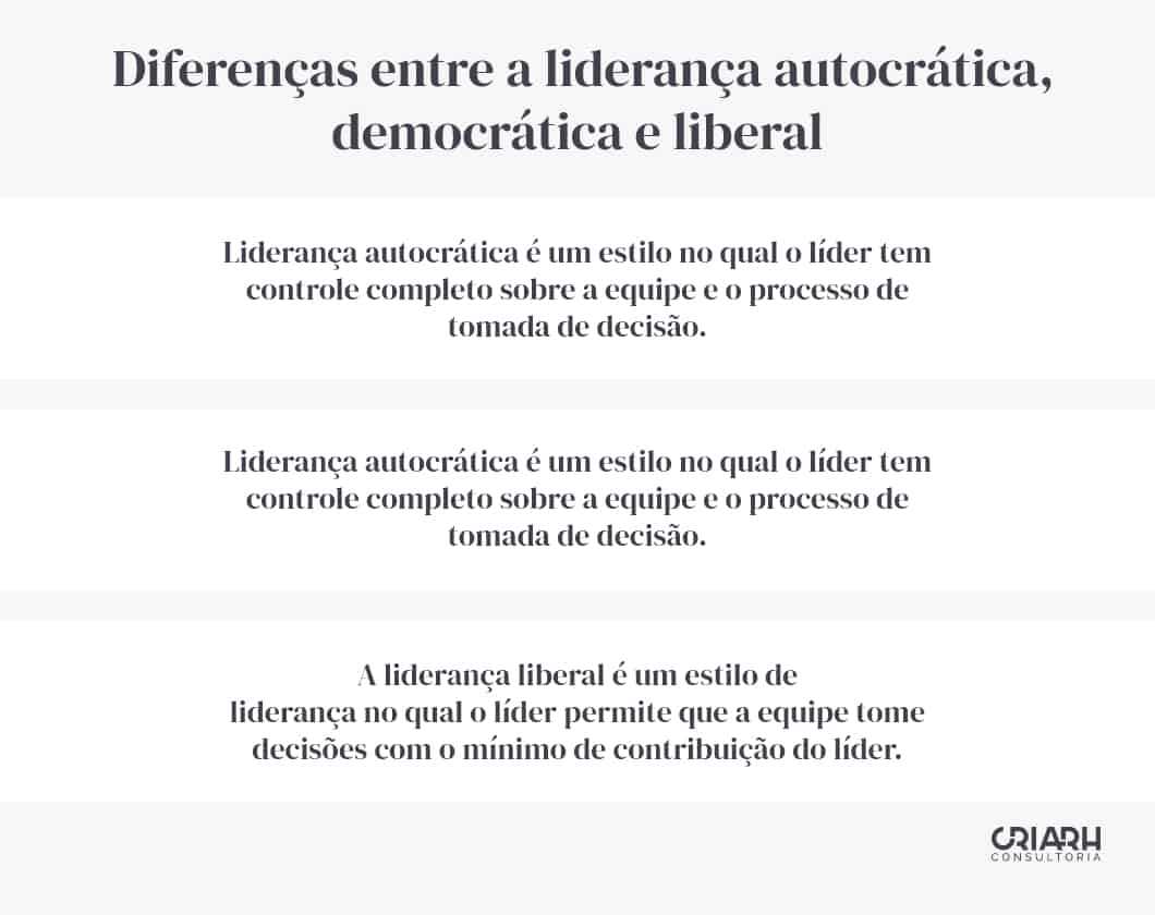 liderança autocrática democrática e liberal