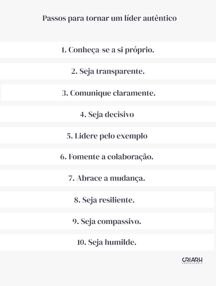 passos para a Liderança Autêntica