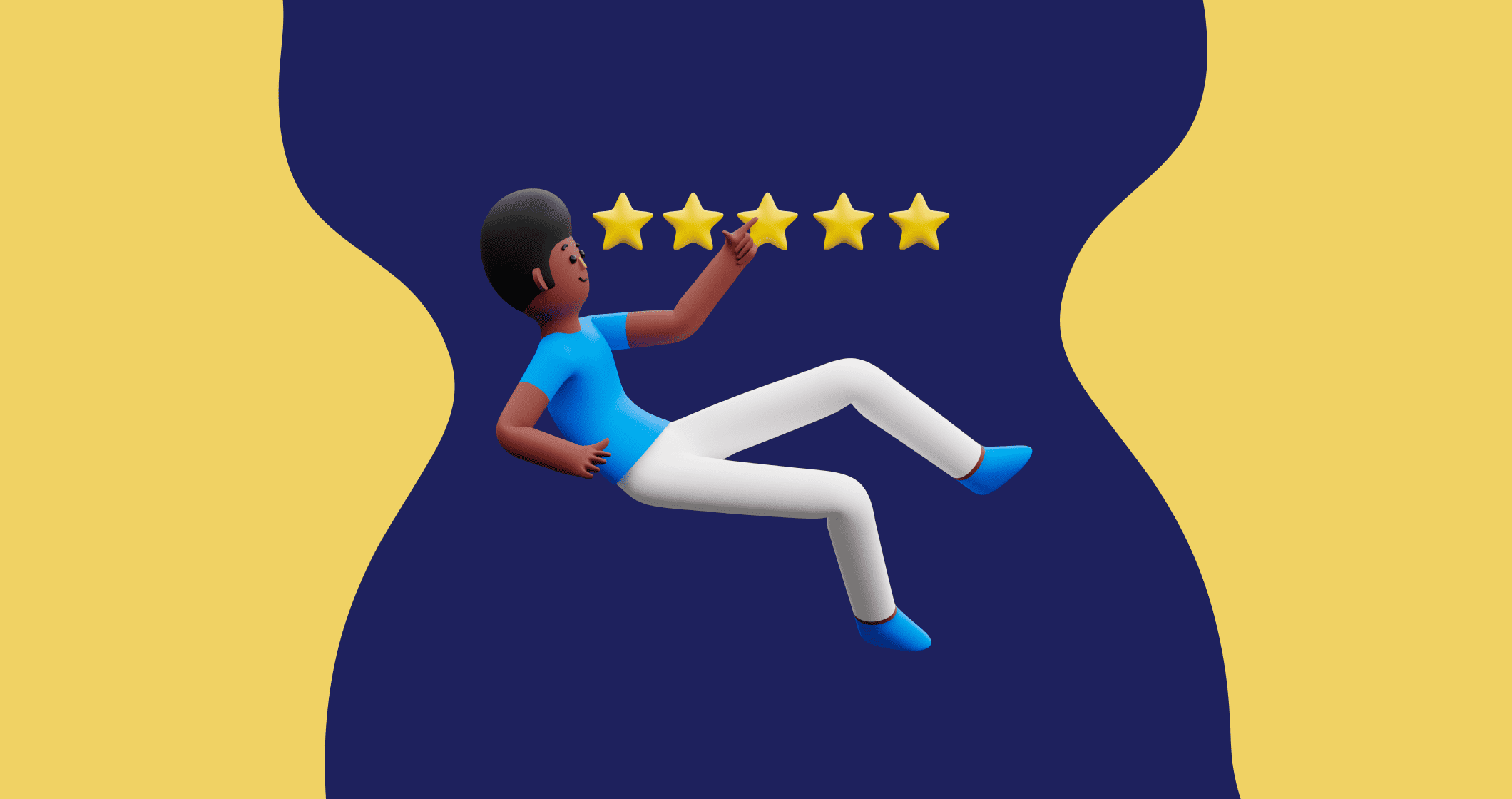 Emoji de um homem com uma estrela na cabeça, representando a visão na empresa.