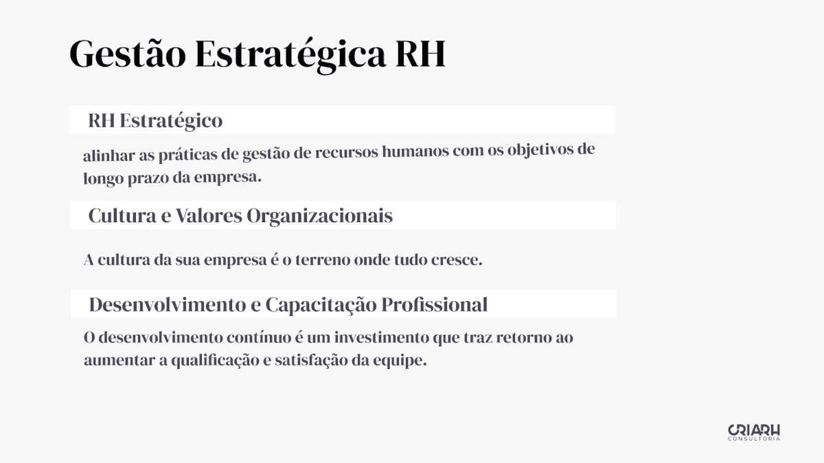 Uma página em branco com as palavras gestio Strategica hl, departamento de recursos humanos.