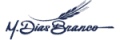 Um logotipo azul com as palavras 'my die bravo'.