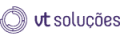 Logotipo da soluções Vt em um fundo roxo.